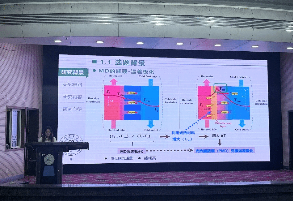 图7 张金会同学作学术汇报
